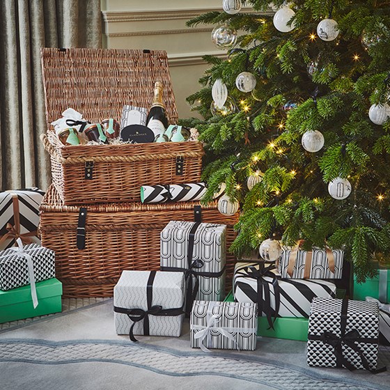 Christmas presents at the bottom of a tree