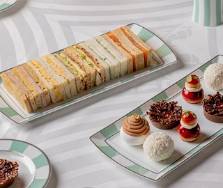 afternoon tea sandwiches and patissrie